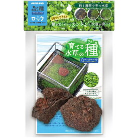 （まとめ）育てる水草の種 グリーンカーペット＆ロック【×3セット】 (観賞魚/水槽用品)