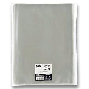 (まとめ) TANOSEE OPP袋 フラット A4用 225×310mm 1パック(100枚) 【×10セット】