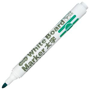 (まとめ) TANOSEE ホワイトボードマーカー 太字丸芯 緑 1本 【×100セット】