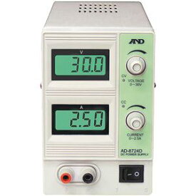 A&D(エーアンドデイ)電子計測機器 直流安定化電源(30V、2.5A)AD-8724D【代引不可】