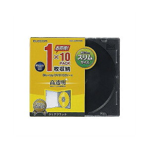 (܂Ƃ)GR Blu-ray/DVD/CDP[X(X/PS/1[) CCD-JSCS10CBKy×10Zbgz