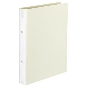 (まとめ) TANOSEE リングファイル(PP表紙) A4タテ 2穴 260枚収容 背幅42mm オフホワイト 1冊 【×20セット】
