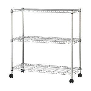 (まとめ) アイリスオーヤマ メタルシェルフ 3段 W800×D350×H830mm SEM-8008 1台 【×2セット】