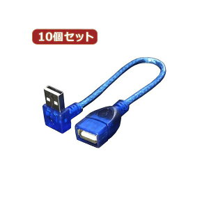 �ϊ����l 10�Z�b�g USB L�^�P�[�u������20�i��L�j USBA-CA20ULX10
