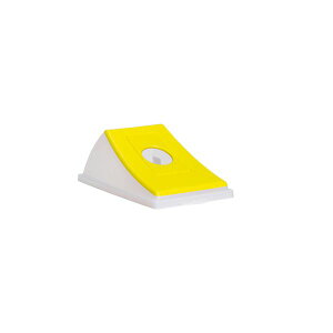 蓋 単品 ダストボックス ゴミ箱 #45 半透明 イエロー ビンカン用 丸穴 分別シール入 本体別売 エコン インテリア雑貨 生活用品