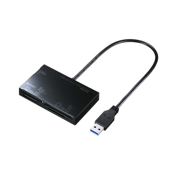 正規激安 UHS-II対応の超高速USB3.0カードリーダー サンワサプライ USB3.0カードリーダー ブラック ADR-3ML35BK 40％OFFの激安セール 1個