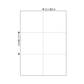 （まとめ）TANOSEEマルチプリンタ帳票(スーパーエコノミー) A4 白紙 6面 1セット(500枚:100枚×5冊) 【×3セット】