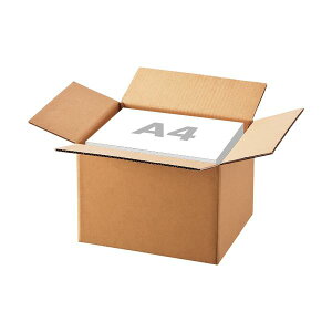 (まとめ)TANOSEE 無地ダンボール箱 A4(SS)サイズ 軽量タイプ 高さ250mm 業務用パック 1パック(30枚) 【×5セット】