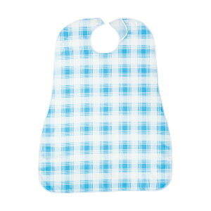 カネモ商事 LOr食事用エプロンブルーチェック 1セット(5枚)