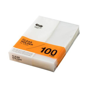 (まとめ)TANOSEE クリアホルダー A4クリア 1セット(500枚:100枚×5パック)【×3セット】