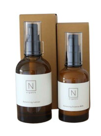 N organic Basic スキンケアセット（化粧水 乳液） (約2ヶ月分) 保湿力 ハリ 乾燥肌 敏感肌 肌荒れ 柑橘系の香り エヌオーガニック Nオーガニック