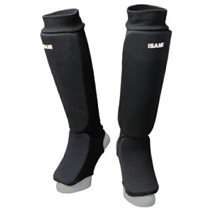 isami イサミ L-227 レッグ&アンクル 足 スネ 膝 サポーター 格闘技 武道 空手 キックボクシング 総合
