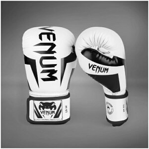 VENUM ���F�i�� ELITE �{�N�V���O�O���[�u - �z���C�g/�u���b�N �x�i�� VENUM-0984-210 �i���Z �L�b�N�{�N�V���O ����