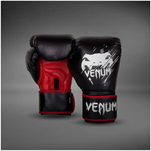 VENUM ���F�i�� CONTENDER �q���p�{�N�V���O�O���[�u - �u���b�N/���b�h �x�i�� VENUM-02822-100 �i���Z �L�b�N�{�N�V���O ����