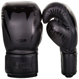 VENUM ヴェナム GIANT 3.0 ボクシンググローブ ナッパレザー - ブラック/ブラック ベナム VENUM-2055-114 格闘技 キックボクシング 総合