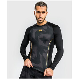 VENUM ヴェナム RAZOR COMPRESSION T シャツ - 長袖- ブラック/ゴールド ラッシュガード ベナム VENUM-04672-126 総合格闘技