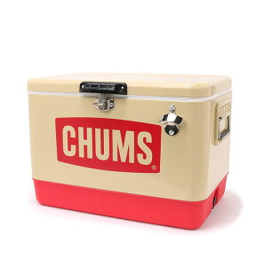 �`�����X �X�`�[�� �N�[���[�{�b�N�X 54L CHUMS CH62-1802 ���b�h �J�[�L Steel Cooler Box �^���� �A�E�g�h�A �L�����v BBQ �n�[�h ���g�� 54���b�g�� �傫�� �E���^���t�H�[������ ��e��