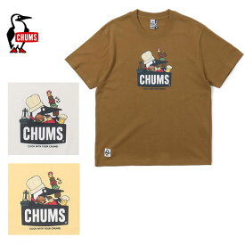 チャムス BBQブービー Tシャツ 半袖 CHUMS メンズ CH01-1963 メンズ ヘビーウェイトコットン アウトドア キャンプ バーベキュー 綿