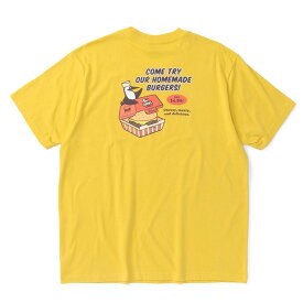 チャムス Tシャツ チャムスバーガーショップ 半袖 CHUMS メンズ CH01-1974 アウトドア キャンプ プリント コットン 綿