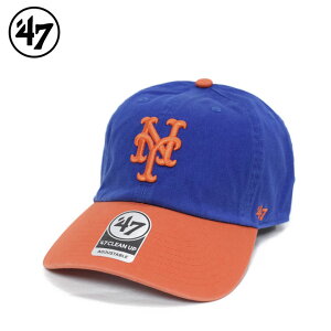 47Brand �t�H�[�e�B�[�Z�u�� �j���[���[�N�E���b�c ���C����×�I�����W �f47 �N���[���i�b�v 4582758811108 �L���b�v �X�q METS '47 CLEAN UP TWO TONE ROYAL X ORANGE B-RGWTT16GWS-RYA