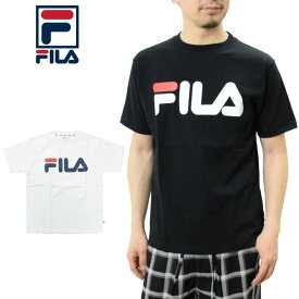 FILA フィラ ロゴ Tシャツ 半袖 （FM9595 Half sleeve Tee shirts ロゴプリント メンズ レディース）