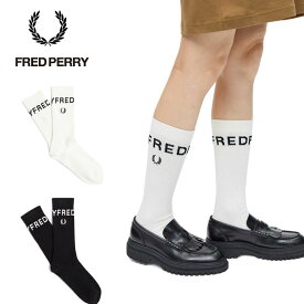 フレッドペリー 靴下 ブランドロゴ入り ソックス FRED PERRY C6146 メンズ レディース ユニセックス スノーホワイト ブラック Bold Tipped Socks