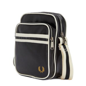 �t���b�h�y���[ �N���b�V�b�N�T�C�h�o�b�O �V�����_�[�o�b�O FRED PERRY L8258 BLACK-ECRU D57 �u���b�N �����Y ���f�B�[�X ���j�Z�b�N�X ������Classic Side Bag �X�}�z