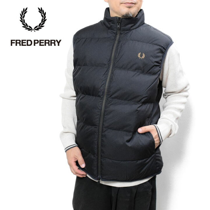 楽天市場】フレッドペリー ナイロンリップストップ中綿ベスト FRED 