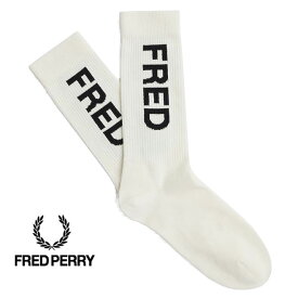 フレッドペリー 靴下 ブランドロゴ入り ソックス FRED PERRY C5137 メンズ スノーホワイト 129 白系 Branded Rib Socks