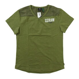 ジースター ロウ Tシャツ Vネック 半袖 グラフィックロゴプリント G-STAR RAW D14672-B255 メンズ Graphic 17 Loose T-Shirt Vネック
