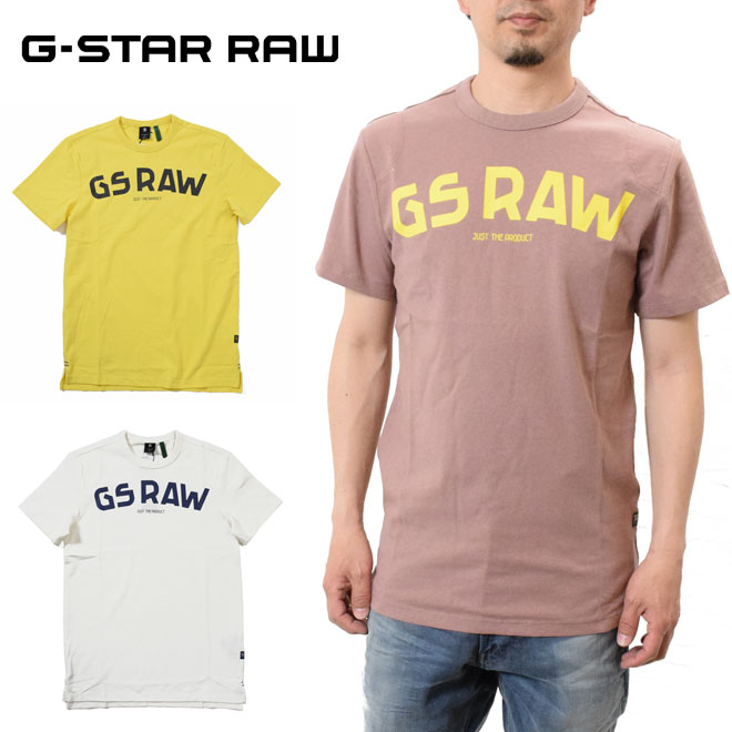 30%OFFセール 肩パネルの補強が目を引く ジースター 激安挑戦中 ロウ ラウンドネックロゴ Tシャツ 半袖 G-STAR RAW ロゴ メンズ Round T-Shirtシンプル Gsraw Neck 売買 D16388-4561 GR