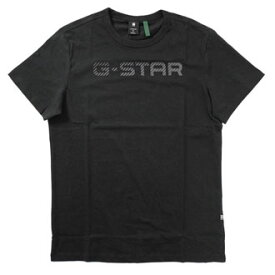 ジースター ロウ ロゴ Tシャツ コットン 半袖 G-STAR RAW D20482-336 ブラック ホワイト 白 黒 メンズ G-STAR T-SHIRT