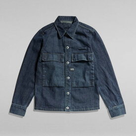 ジースター ロウ デニムジャケット 長袖 G-STAR RAW ユニセックス D22115-B988-D348 UNISEX POCKETONY SERVICE OVERSHIRT