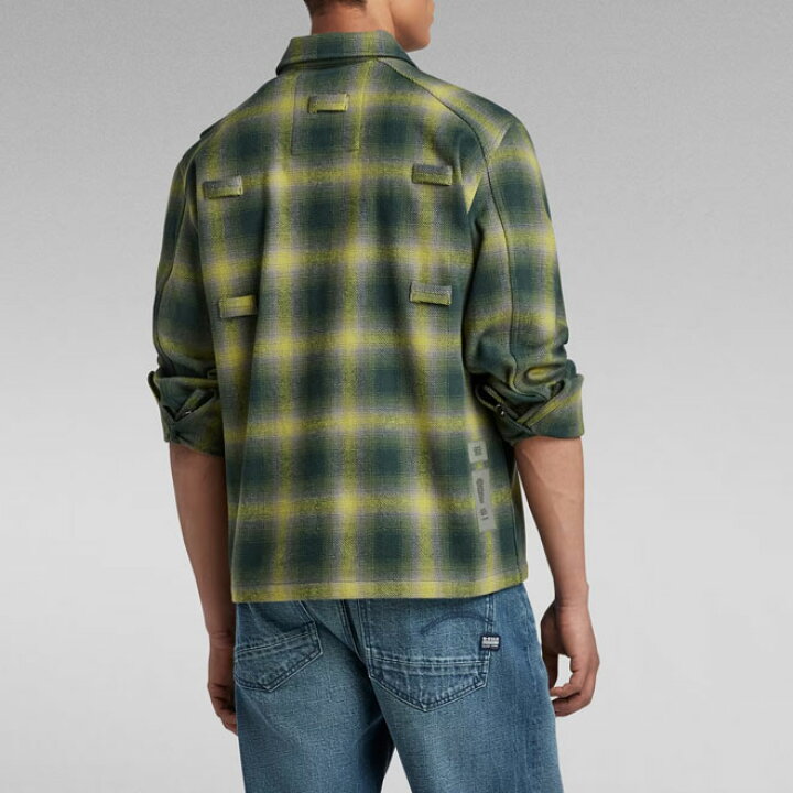楽天市場】ジースター ロウ チェック柄オーバーシャツ 長袖 G-STAR RAW 