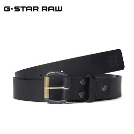 ジースター ロウ レザーベルト 本革 30mm G-STAR RAW メンズ D20178-3127-A784 SMALL DAST BELT カジュアル 3cm ブラック 黒