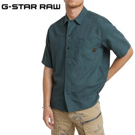 ジースター ワークウェアシャツ 半袖 G-STAR RAW D24299-D533-G42 WORKWEAR RESORT SHIRT