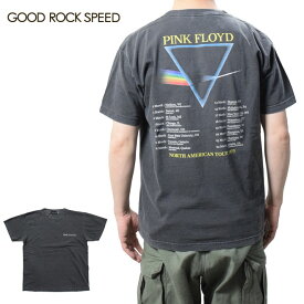 グッドロックスピード ピンクフロイドTシャツ 半袖 GOOD ROCK SPEED 24PFD001W PINK FLOYD Tee ロックTシャツ バンドTシャツ グレー メンズ バックプリント