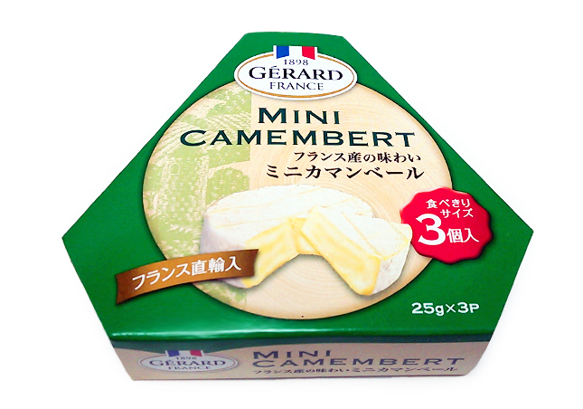 ピクニックやおやつに最適な一口サイズのカマンベールチーズ ミニ・カマンベール (25gx3)【白カビタイプチーズ/フランス】