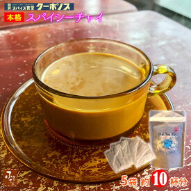 【 スーパーSALE 10%OFF 】 スパイシー チャイ ティーバッグ 約10杯分（2杯分x5袋 60g） 煮出し用別府 スパイス食堂クーポノス ポスト投函