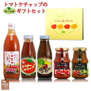 めぐみ会 選べる トマトケチャップ ギフト まごころセット ジュース ケチャップ 焼肉のたれ トマバジ スパイシー 減農薬栽培 大分 荻町 トマト農家 エムナイン 送料無料 とまと tomato ソース