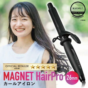 �y2980�~�������T�t�z���F�̔��X �}�O�l�b�g�w�A�v�� �J�[���A�C���� �w�A�A�C���� 26mm 1�N���ۏؕt �N���C�c �ʔ� MAGNET Hair Pro CURL IRON �C�O���p �w�A�A�����W �R�e �z���X�e�B�b�N�L���A�[�Y