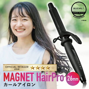 y2980~TtzF̔X }OlbgwAv J[AC wAAC 26mm 1Nۏؕt NCc ʔ MAGNET Hair Pro CURL IRON COp wAAW Re zXeBbNLA[Y