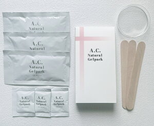 【3回分お試しセット】ACナチュラルジェルパック フェイスパック 炭酸パック 炭酸 個包装 角栓 パック ジェルパック 温感ジェル 送料無料 1袋 お試し コラーゲン ヒアルロン酸 保湿 スキン