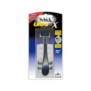 シック ウルトラ 替え刃【Schick ウルトラプラスX ホルダー 本体+替刃2コ入り】髭剃り 替え刃 シック 替刃 シック シック・ジャパン かみそり 剃刀 かえ刃 シェービング ひげ剃り 髭 ひげ ヒ