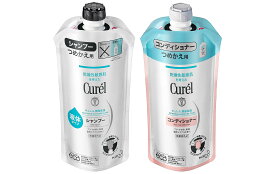 【キュレル シャンプー 詰め替え 340ml + キュレル コンディショナー 詰め替え 340ml セット】無香料 弱酸性 医薬部外品 シャンプー キュレル 詰め替え キュレル シャンプー コンディショナー つめかえ用 詰替え 詰替 つめかえ パサつき フケ かゆみ 乾燥 保湿 頭皮