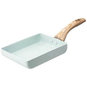 ih対応 卵焼き フライパン【apide ククナ ヒスイ&ダイヤモンド Wストーン エッグパン】卵焼き フライパン ih エッグパン IH キッチン 調理器具 フライパン 玉子焼き器 軽い 軽量 パステルカラ