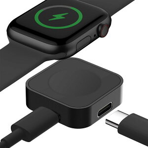 コンパチブル Apple Watch磁気充電器アダプタ USB-C型またはiPhone電源ケーブルを繰り返し使用でき、コンパチブル iWatch Ultra のポータブル 旅行無線コードレス充電スタンド、メタルシェル、SE 9 8