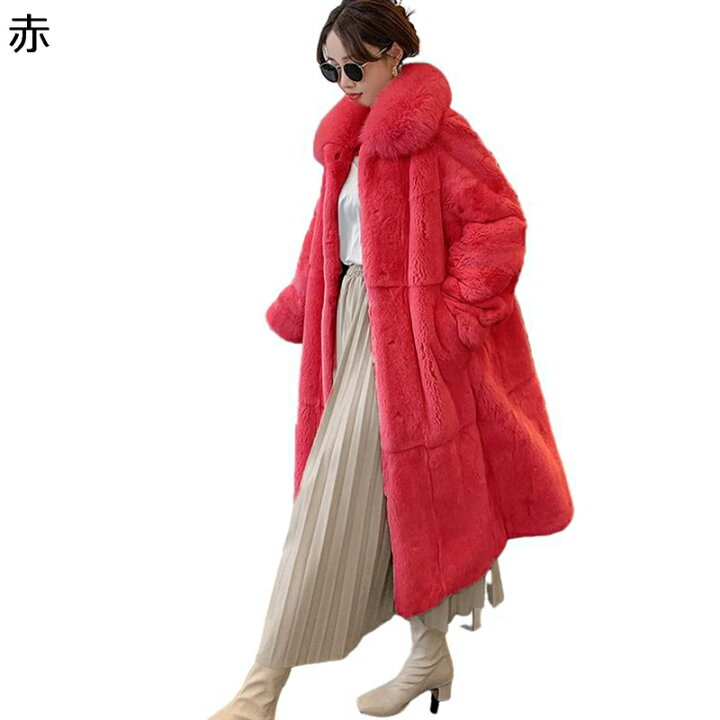 楽天市場】ロングコート ファージャケット レディース ふわモコ 