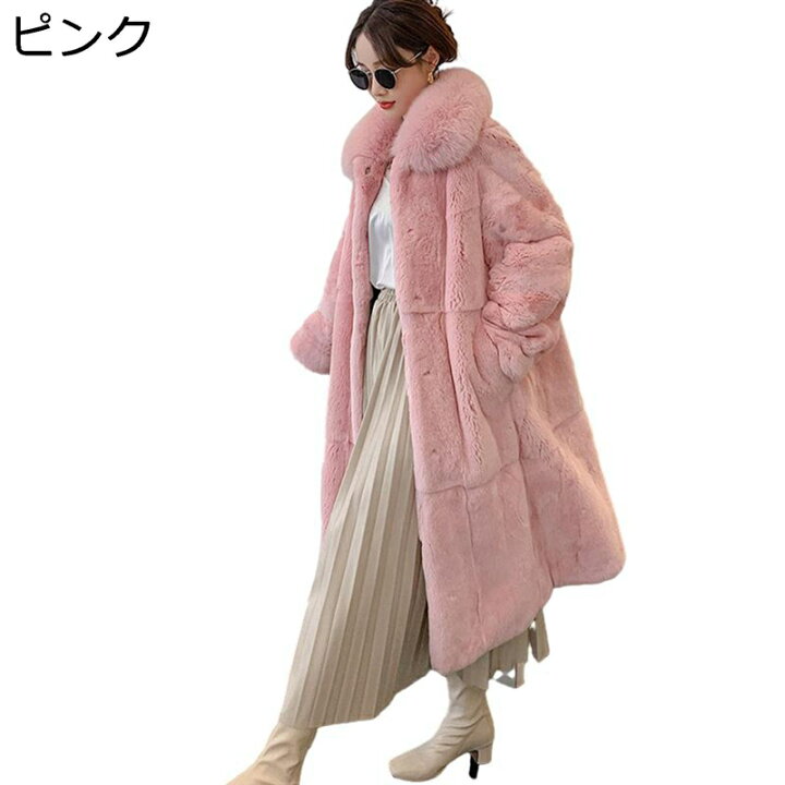 楽天市場】ロングコート ファージャケット レディース ふわモコ 