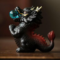 可愛い 龍の置物 干支 たつ 辰 竜 陶器 龍神 開運 干支飾り 幸運 風水 ドラゴン縁起物 風水グッズ 開運祈…